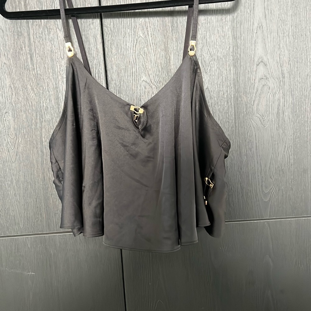 Honey birdettte crop satin tank